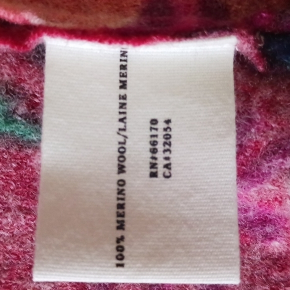 Anthropologie Sparrow Boho Floral Merino Wool Tea House Cardi Jacket, Size XS - Picture 11 of 12